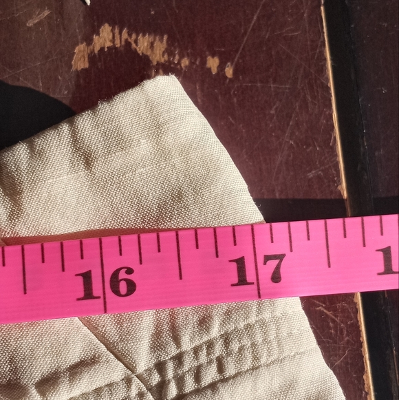 Banana Republic Silk Linen Classic Lightweight Preppy Cream Wide Leg Pant 8P - Picture 9 of 10